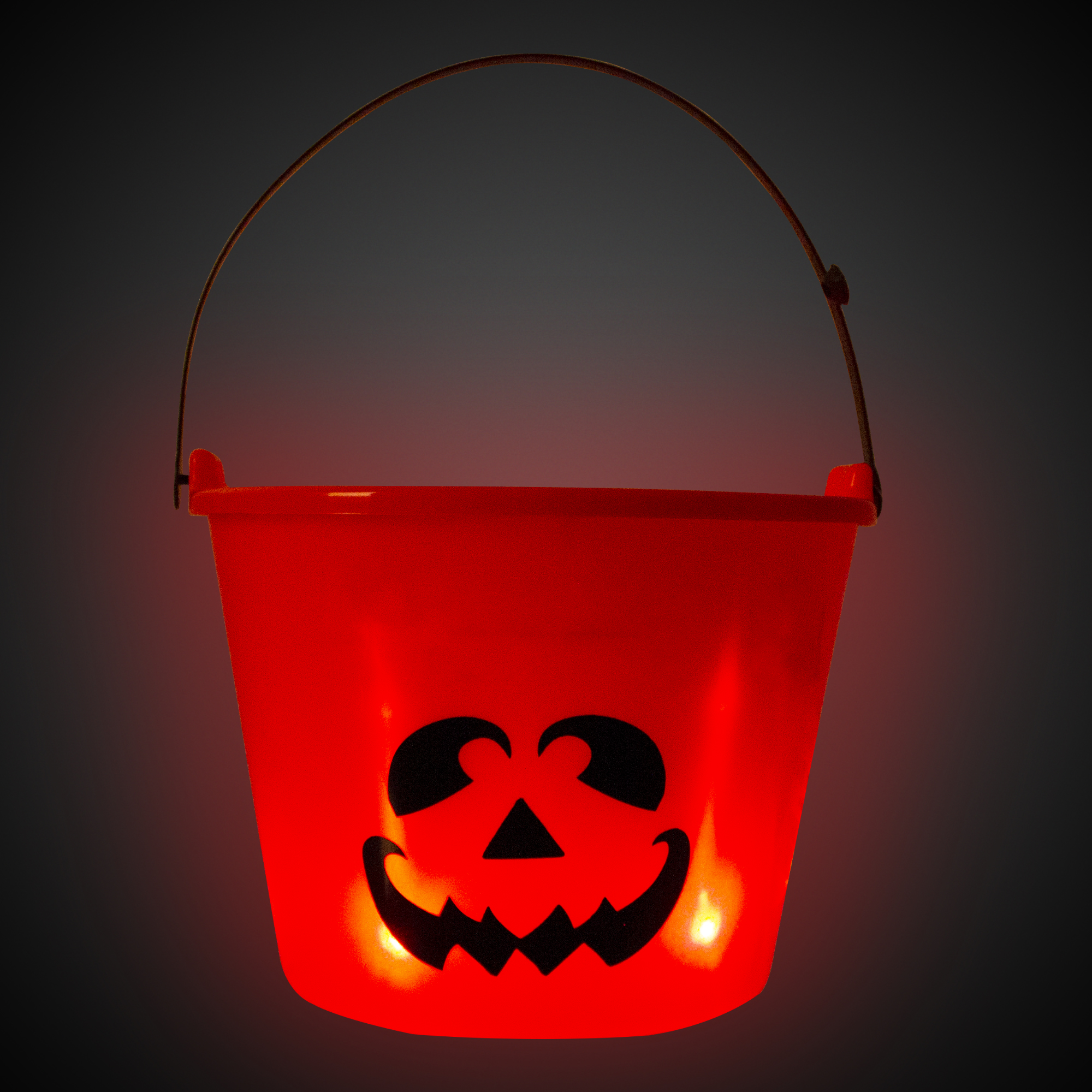 LED Jack-O-Lantern Trick or Treat Bucket